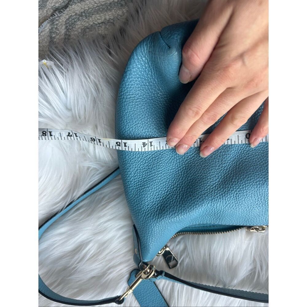COACH EAST/WEST CELESTE CONVERTIBLE HOBO IN PEBBLE LEATHER F36628 SV/BLUE - Picture 8 of 11